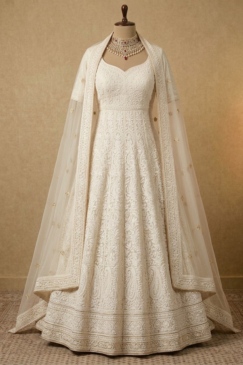 Chikankari-Anarkali